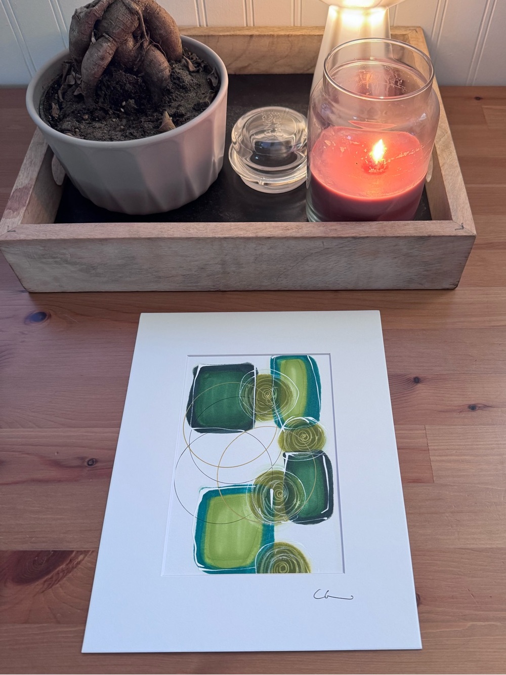 New Original Signed Artwork Ink, Chalk and Marker on Paper